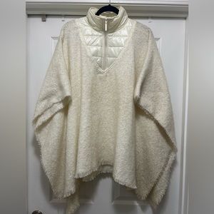 NWT Marc  New York Andrew Marc Bone Ivory sweater cape